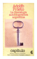 La literatura autobiografica argentina de Adolfo Prieto