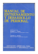 Manual de entrenamiento y desarrollo personal de  Robert L. Craig - Lester Bittel