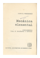 Mecanica elemental de  Juan G. Roederer