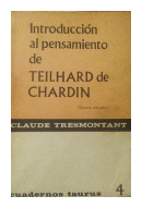 Introduccion al pensamiento de Teilhard de Chardin de  Claude Tresmontant