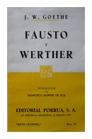 Fausto y Werther de  J. W. Goethe