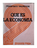 Que es la economia de  Francisco Valsecchi