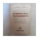 Las reformas penal y de procedimientos de  Guillermo A. Ledesma