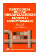 Psicologia de las organizaciones - problemas contemporaneos de  David A. Kolb - Irwin M. Rubin - James M. Mclntyre