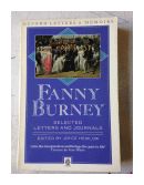 Fanny Burney selected letters and journals de  Joyce Hemlow