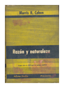 Razon y naturaleza de  Morris R. Cohen
