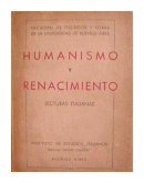 Humanismo y renacimiento (Lecturas italianas) de  Annimo