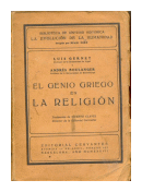 El genio griego en la religion de  Luis Gernet - Andres Boulanger