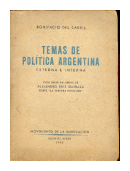 Temas de politica argentina de  Bonifacio del Carril