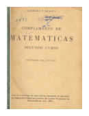 Complemento de Matematicas 2 curso de  Emanuel S. Cabrera - Hector J. Medici