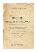 Historia de la Literatura Espaola de  Guillermo Daz-Plaja