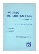 Solfeos de los solfeos volumen 2 B de  Enrique Lemoine y otros