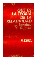 Que es la teoria de la relatividad de  L. Landau - Y. Rumer