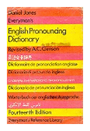 English pronouncing dictionary de  Daniel Jones Everyman's