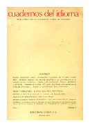 Cuadernos del idioma Ao 1 N 1 de  Ramon Menendez Pidal - Damaso Alonso - y otros