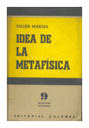Idea de la metafisica de  Julin Maras