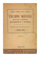 Cultura Musical de  Ernesto C. Galeano - Oscar S. Bareilles