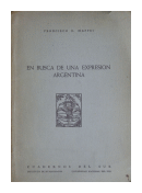 En busca de una expresion argentina de  Francisco E. Maffei