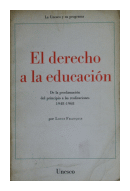 El derecho a la educacion de  Louis Franois