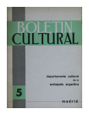 Boletn cultural - Ao III - N 5 de  Ivn P. Ivanissevich
