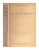 Diez aos de destierro de  Madame de Stael