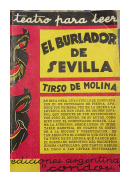 El burlador de sevilla y convidado de piedra de  Tirso de Molina