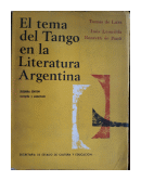 El tema del tango en la Literatura Argentina de  Autores Varios