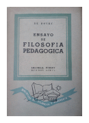 Ensayo de filosofia pedagogica de  Fr. De Hovre