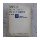 Analisis economico Input-Output de  W. Leontief