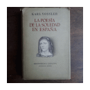 La poesia de la soledad en Espaa de  Karl Vossler