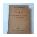 Manual de economia politica y argentina de  Cichero - Portela Barillatti