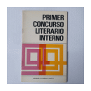 Primer concurso literario interno de  _