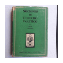 Nociones de derecho politico de  Angel Ossorio