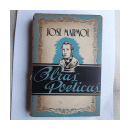 Obras poeticas - Cantos del peregrino de  Jose Marmol