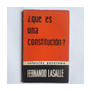Que es una constitucion? de  Fernando Lasalle