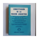 Constitucion de la Nacion Argentina de  _