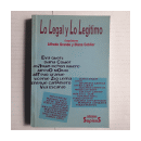 Lo legal y lo legitimo de  Alfredo Grande - Diana Coblier