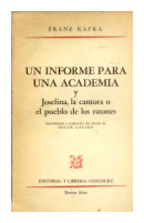 Un informe para una academia de  Franz Kafka