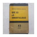 Que es la inmortalidad de  Michele Federico Sciacca