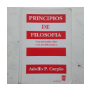 Principios de Filosofia de  Adolfo P. Carpio