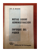 Notas sobre administracion - Enfoque del poder de  Luis M. Ghiglione