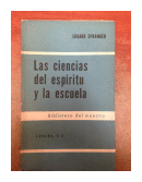 Las ciencias del espiritu y la escuela de  Eduard Spranger