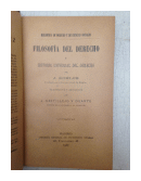 Filosofia del derecho e Historia universal del derecho de  J. Kohler