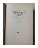 Commentaries on living de  Jiddu Krishnamurti