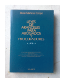 Leyes de aranceles para abogados y procuradores de  Mario Martinez Crespo