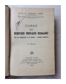 Curso de derecho privado romano de  Jose M. Carames Ferro