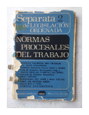 Normas procesales del trabajo de  Separata de Legislacion ordenada 2