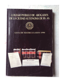 Guia de matriculados 1998 de  Colegio Publico de Abogados