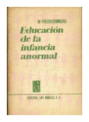 Educacion de la infancia anormal de  M. Prudhommeau