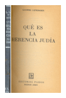 Que es la herencia judia de  Ludwig Lewisohn